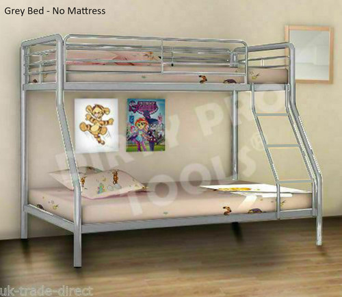 Metal bunk bed single 3ft - metal,