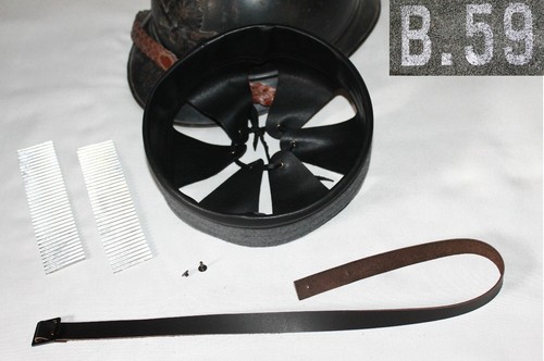 Leather black liner - , helmet
