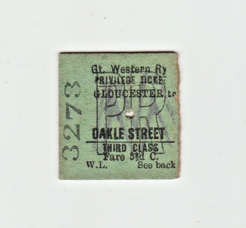 Great western railway ticket - western,
