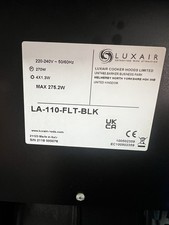 LUXAIR LA-110-FLT-BLK cooker hood fan