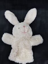 WH Smith White Rabbit Hand Puppet 9” Soft Plush Toy