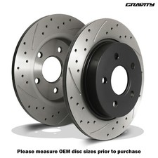 REAR DRILLED GROOVED 271MM BRAKE DISCS FOR FORD FOCUS MK3 1.6 2.0 TITANIUM 10-18