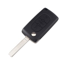 Case Only for Citroen VA2 Flip Remote Key Fob Case without Battery Connector 