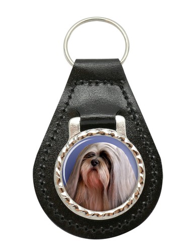 Lhasa apso leather key - apso,