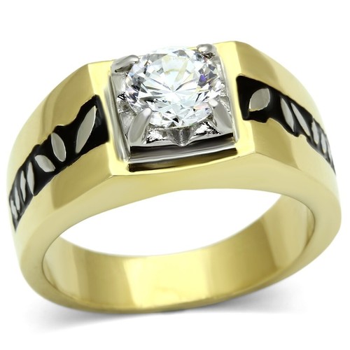 Mens gold ring - signet, pinky