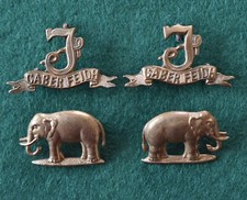 The Seaforth Highlanders (Ross-Shire Buffs) 2-Piece Collar badges (Pair)