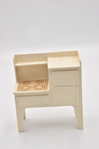 Dolls house wooden cooker - wooden, 1/12