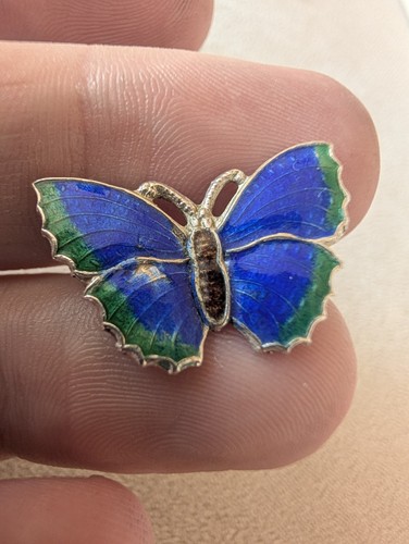 Vintage sterling silver enamel - sterling,