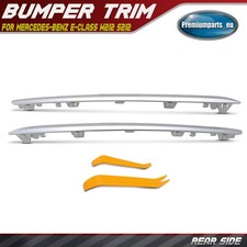 2x Rear Chrome Bumper Molding