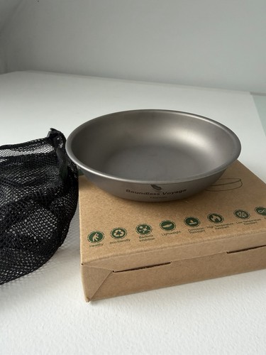 Small titanium camping plate - camping,