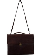 Bugatti leather briefcase - leather, bag
