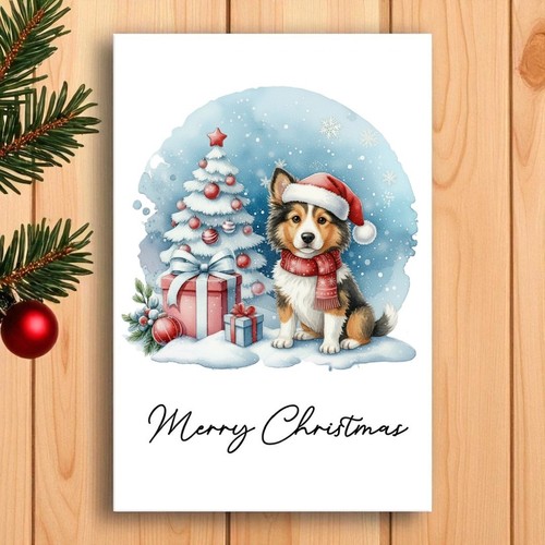 Shetland sheepdog christmas - sheepdog,