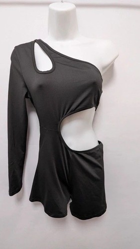 Salant black one shoulder - black, cut