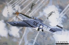 Mustang fighter Aviation ART PRINT Dallas Doll by Philip West  352nd Ftr Sq, 353