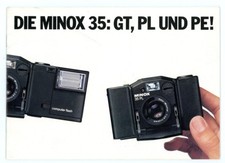 Brochure Minox 35 GT / 35 PE /