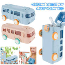 Car Straw Water Cup 500ml Bus Water Bottle with Shoulder Strap Kids Toy Gifts