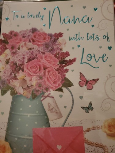 Nana birthday card large free - birthday,