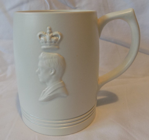 Wedgwood tankard 1937 king - tankard,