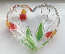 Heart Shaped Glass Dish with