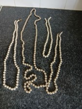 Four Vintage Pearl Necklaces with broken fasteners