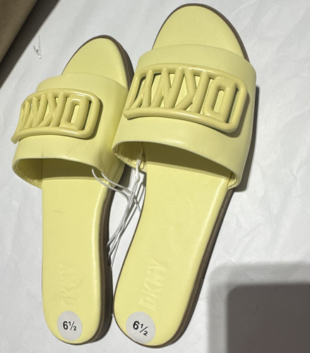 Dkny yellow logo - dkny, slip-on