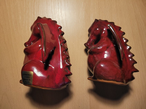 Pair welsh red dragons - pair,