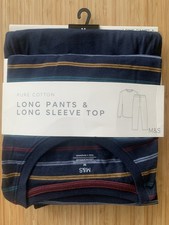 M&S Mens Pyjamas Pure Cotton