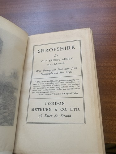 Shropshire john auden - shropshire,