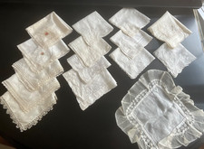 Vtg Ladies White Hankies