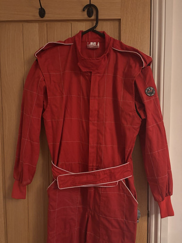 Red karting race - red, driver