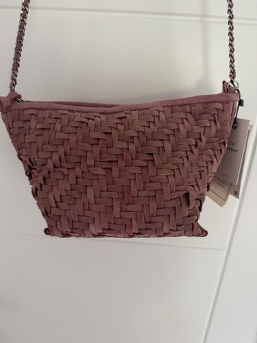 Zara suede leather pink cross - zara,