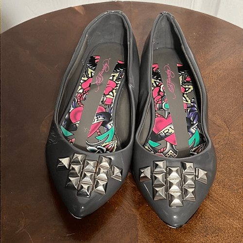 Hardy grey patent leather - patent,