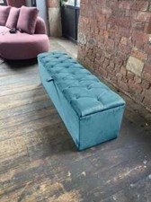 Aqua Ottoman Bench Window Bay