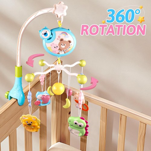 Baby crib musical mobile - crib,