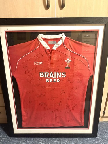 Framed 2008 welsh rugby shirt - rugby,