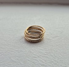 Set of 3 Gold-Tone Stackable