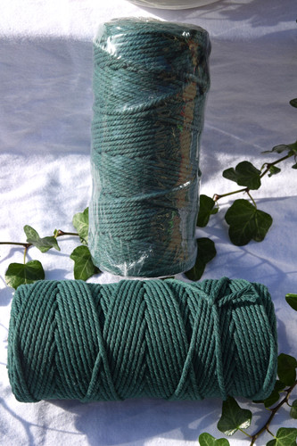 Macrame dark green 3mm - dark,