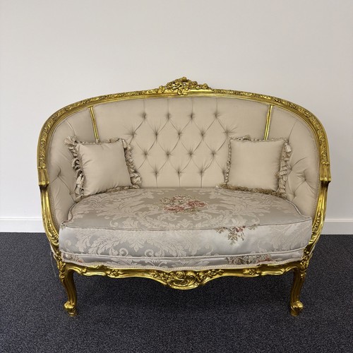 Louis xvi gilt sofa settee - xvi,