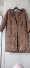 Tan Puffer Coat Fits Size 14/16