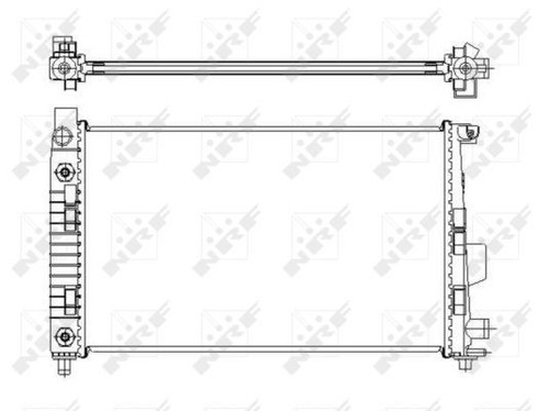 Nrf radiator for mercedes benz - radiator,