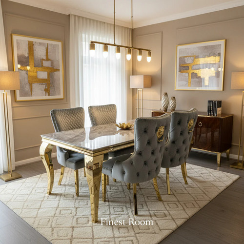 Grey louis gold with victoria - gold,