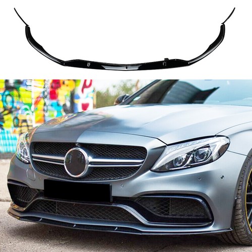 Gloss black front bumper - front,
