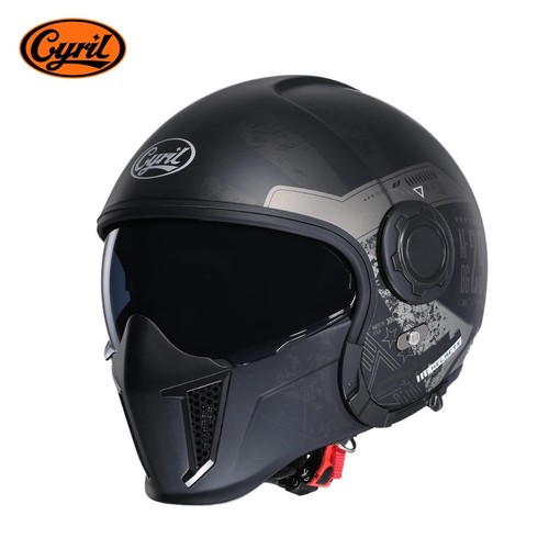 Full face open - open, motorcycle