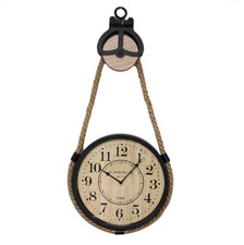 Hanging Wall Clock Iron Framed