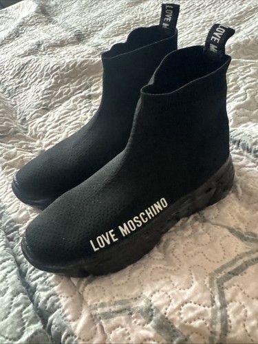Love moschino black sock - love,