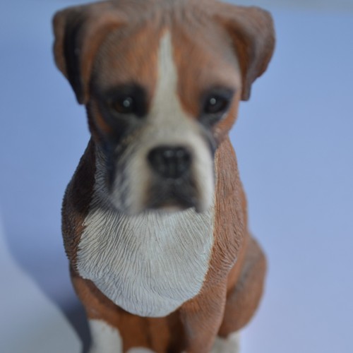 Boxer sandicast dog - , figurine