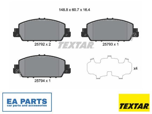 Brake pad set - pad,