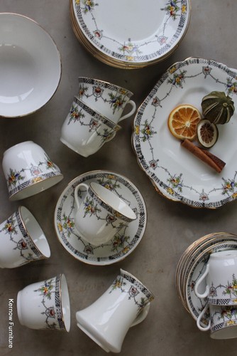 Vintage art deco china - china, tea