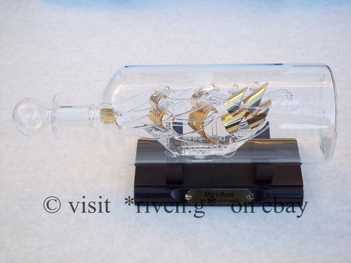 Mary rose glass ship - glass, in
