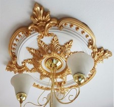 Plaster ceiling rose gold - rose,